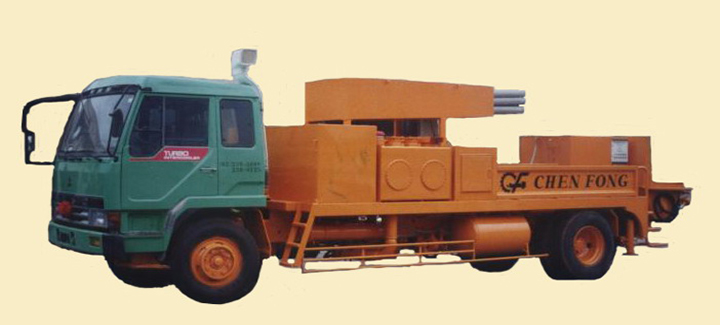 正豐機械車載接管式混凝土泵 CF-158-15
